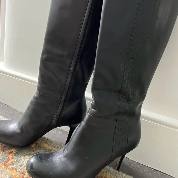 G-VGUC Cole Haan Black Boots with Stiletto Heel - Picture 3 of 16